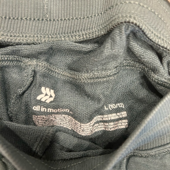 Cat & Jack + All in Motion Aqua Horse stop, Sage Green Pants - Picture 3 of 4